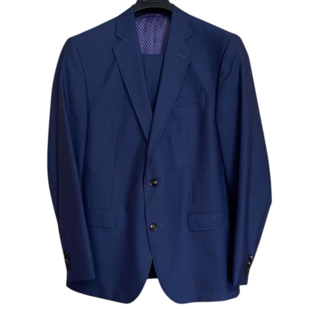 Ted Baker London Endurance Mens 100% Wool Navy Suit and Pants